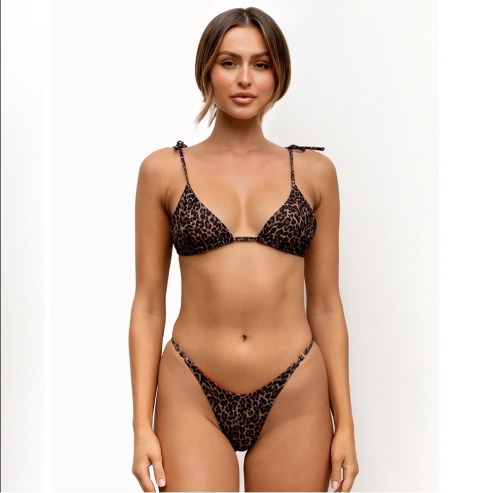 Leopard Print Bikini Set